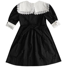 Butterfly Hollow Retro Girl Doll Short Sleeve Dress - ANM CHANNEL