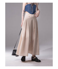 Contrast Color Vest Imitation Denim and Knitted Vest - MEIMMEIM(メイムメイム)