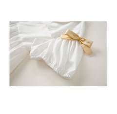 Daydream shirt top with detachable contrast bow - ANM CHANNEL