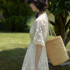 French gentle style high-end dress - MEIMMEIM(メイムメイム)