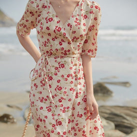 French tea break seaside holiday dress beach skirt - MEIMMEIM(メイムメイム)