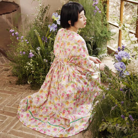However Japanese style flowery girl skirt - MEIMMEIM(メイムメイム)
