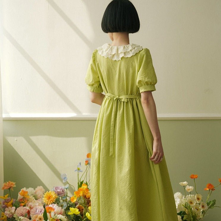 However, the wind green grass dress - MEIMMEIM(メイムメイム)