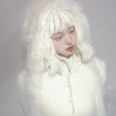 Pearl Ribbon Short Knit Sweater Cardigan - MEIMMEIM(メイムメイム)