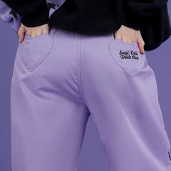 Purple bow tie casual leggings pants - MEIMMEIM(メイムメイム)
