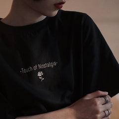 Rose nostalgia print t-shirt - ANM CHANNEL