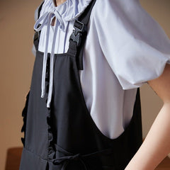 Sweet and cool black overalls - MEIMMEIM(メイムメイム)