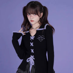 Sweet and cool slim fit sweater cardigan - MEIMMEIM(メイムメイム)