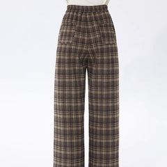 Velvet wide leg pants high waist knit pants - MEIMMEIM(メイムメイム)