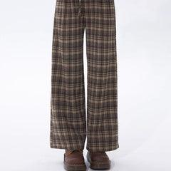 Velvet wide leg pants high waist knit pants - MEIMMEIM(メイムメイム)
